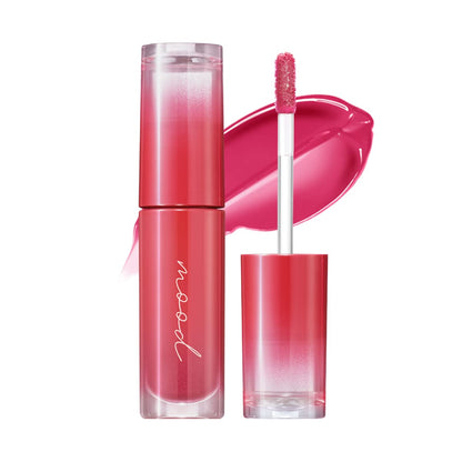 Peripera Ink Mood Glowy Tint, Lip-Plumping, Naturally Moisturizing, Lightweight, Glow-Boosting, Long-Lasting, Comfortable, Non-Sticky, Mask Friendly, No White Film (03 ROSE in MIND)