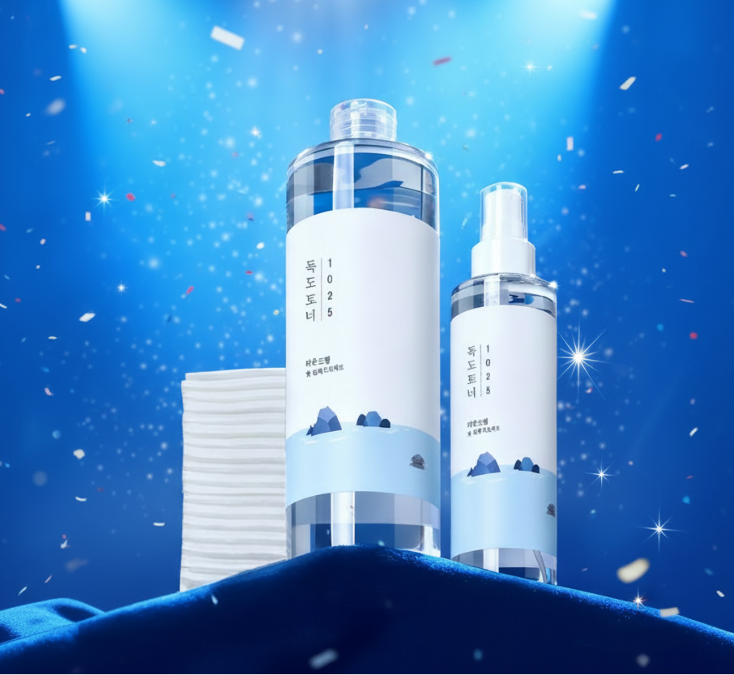 ROUND LAB 1025 Dokdo Toner 500ml Limited Set (+Toner 200ml (Mist)+Skin Pad 30P)