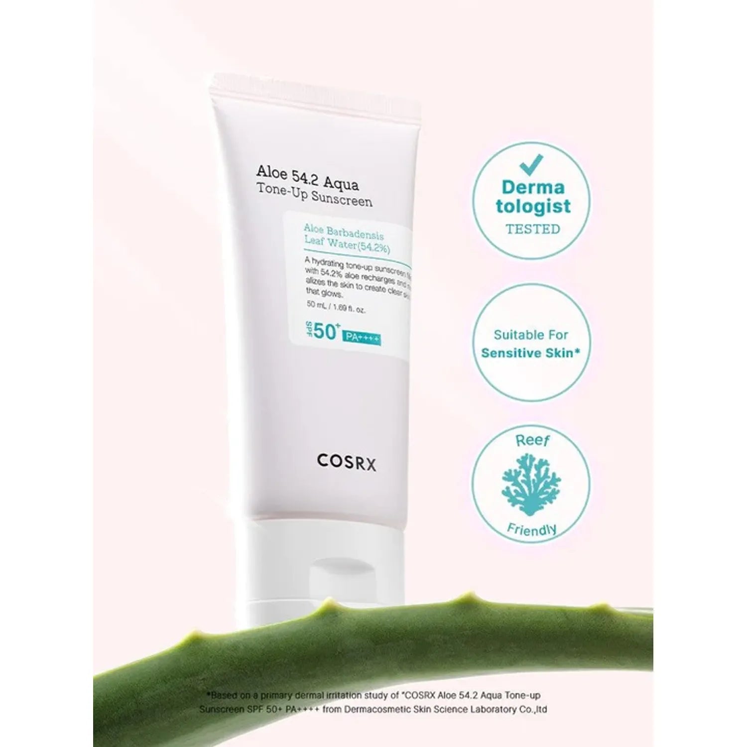 COSRX Aloe 54.2 Aqua Tone-Up Sunscreen SPF50+