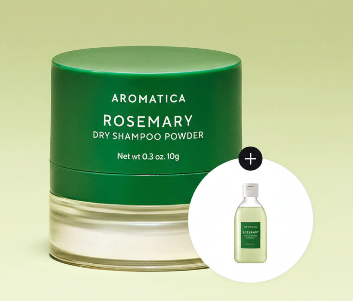AROMATICA Rosemary Dry Shampoo Powder 10g Set +Rosemary Shampoo 100ml