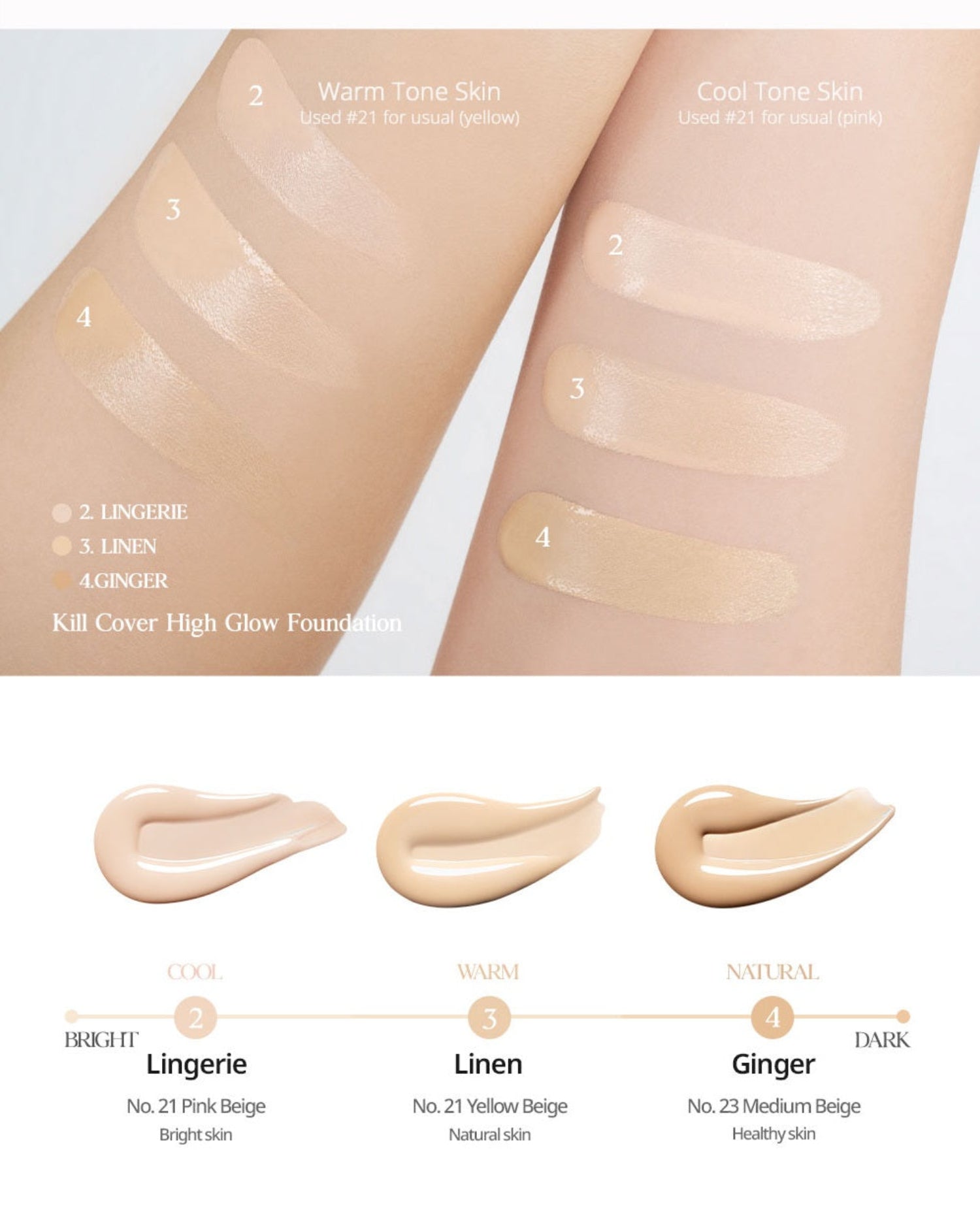 CLIO Kill Cover High Glow Foundation (3 Options)