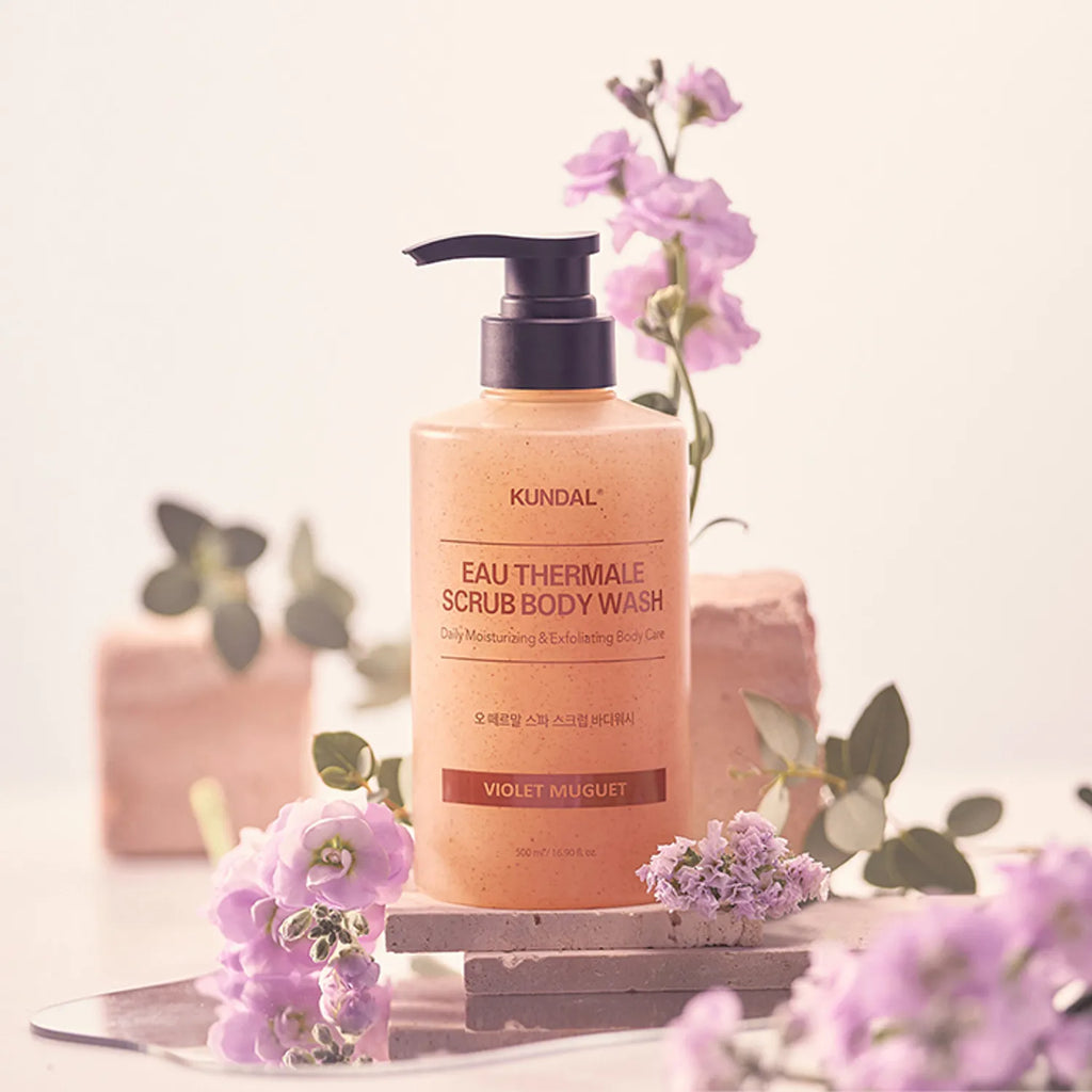 KUNDAL Eau Thermale Scrub Body Wash 500ml (3 Options)