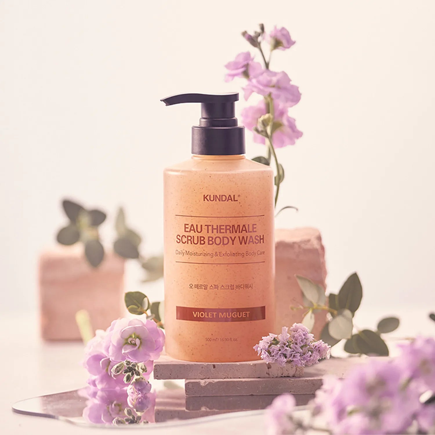 KUNDAL Eau Thermale Scrub Body Wash 500ml (3 Options)