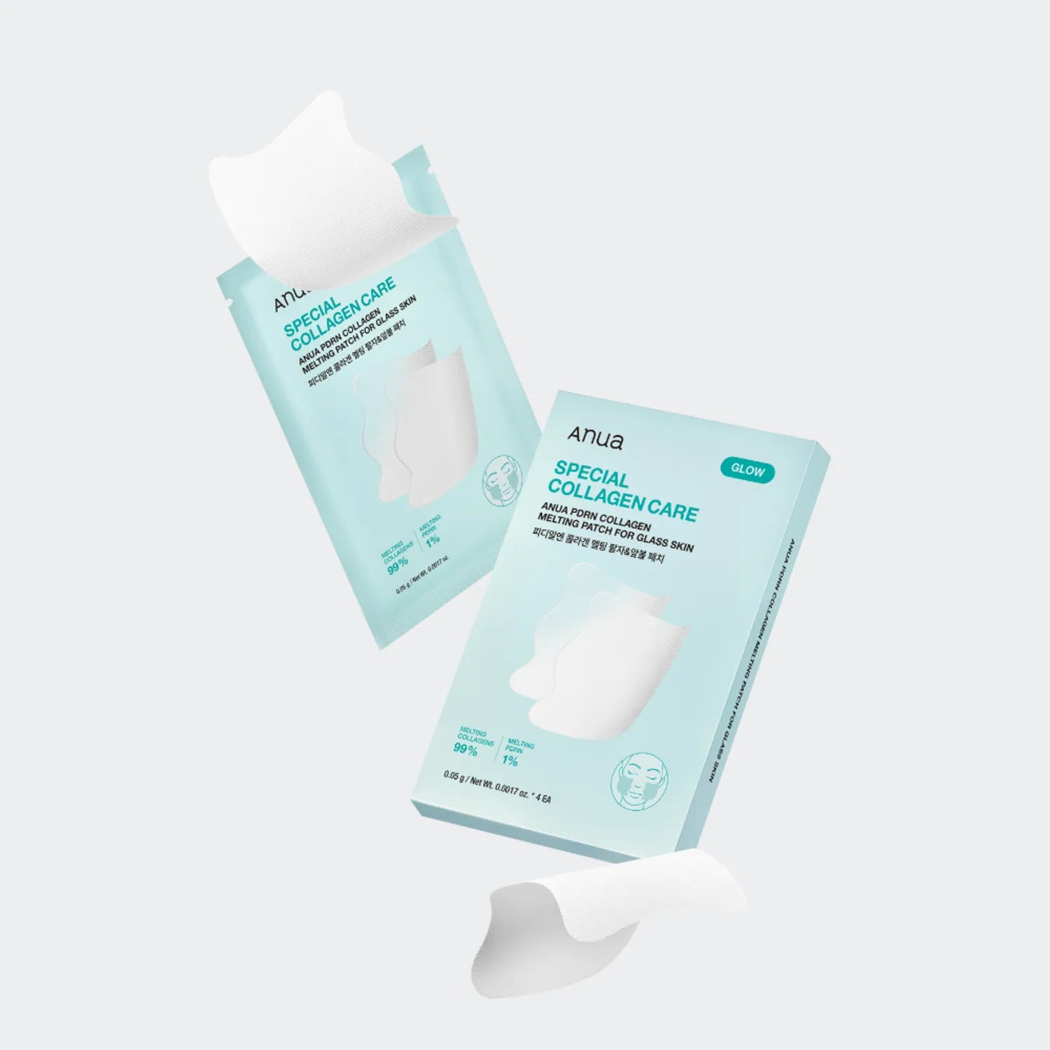 Anua PDRN Collagen Melting Patch For Glass Skin 4P