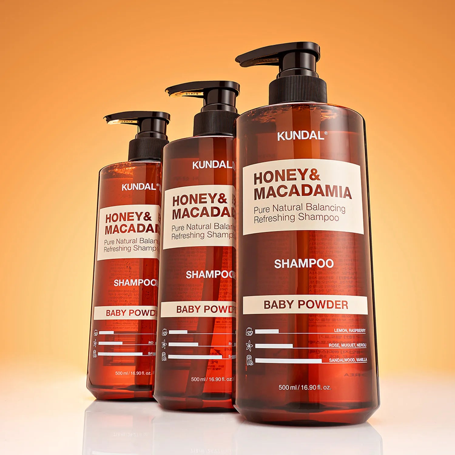 KUNDAL Honey & Macadamia Nature Shampoo 500ml (3 Options)