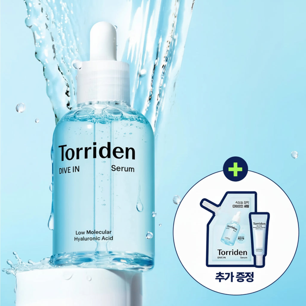 Torriden Dive-In Low Molecular Hyaluronic Acid Serum 50ml Refill Set (+Sun Serum 20ml)