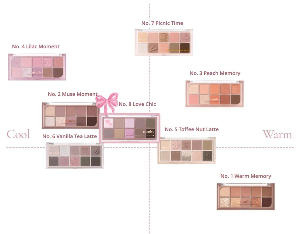 mude. Shawl Moment Eyeshadow Palette (8 Options)