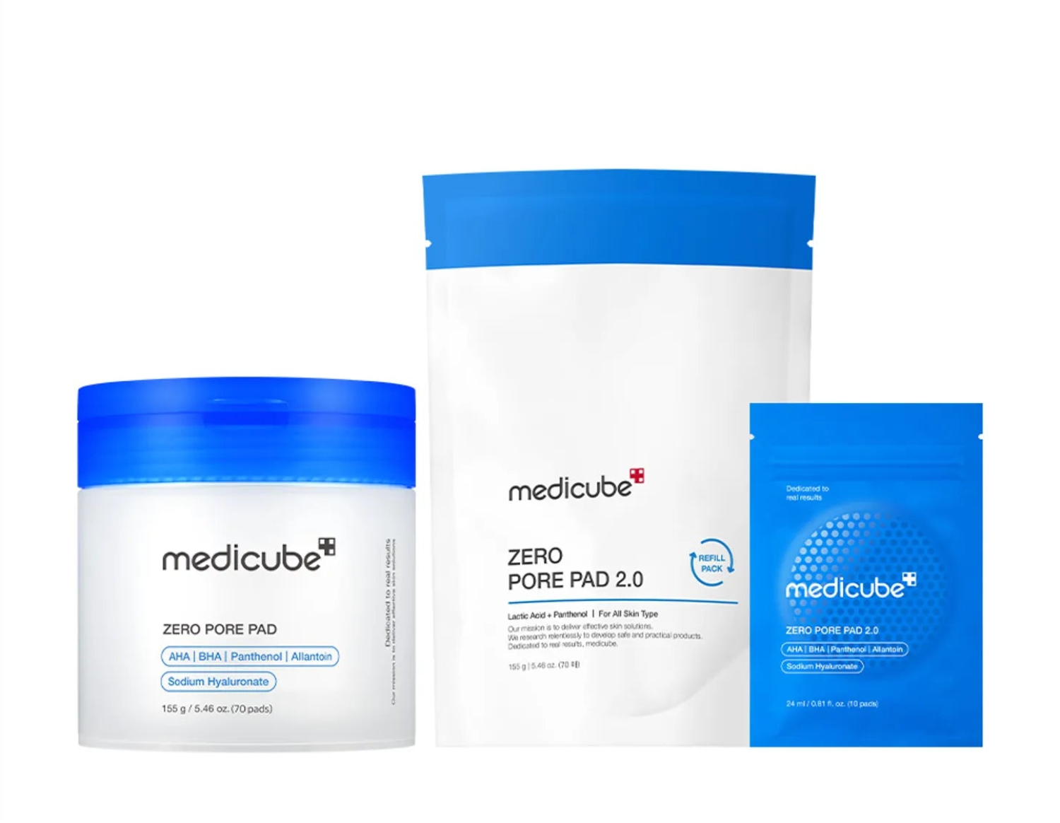 medicube Zero Pore Pad 2.0 70P Limited Set (+Refill 70P+30P)