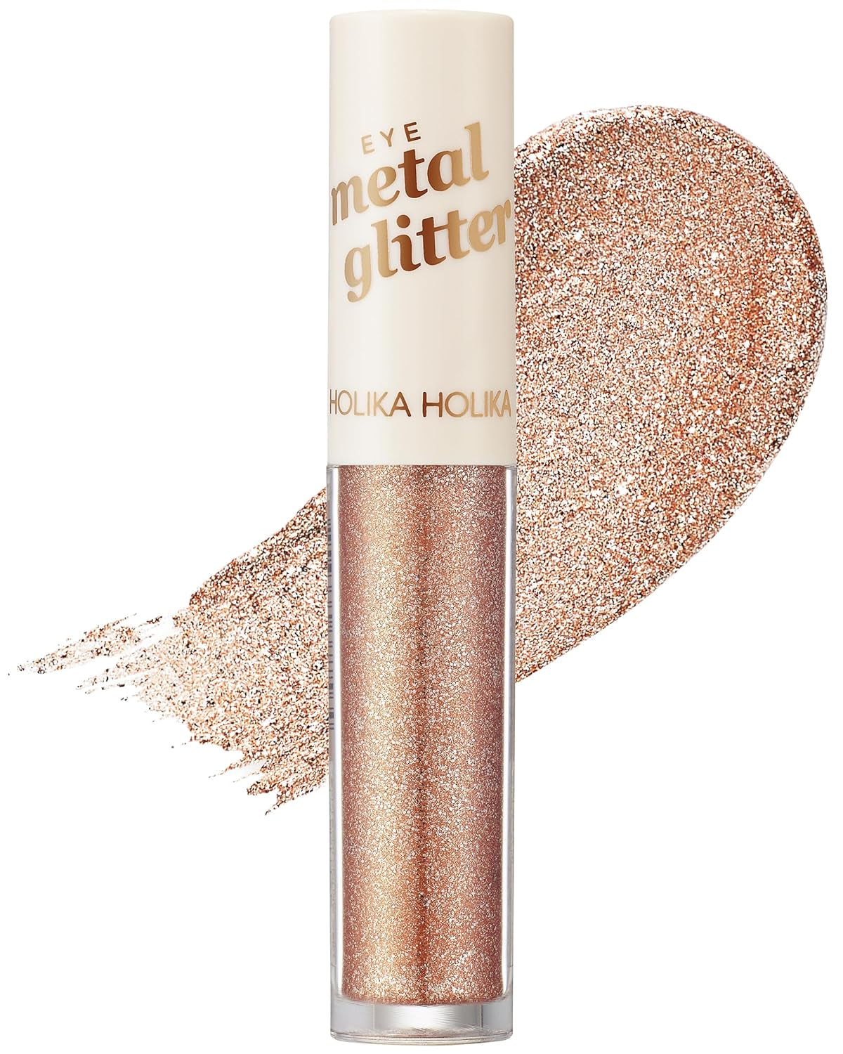 Eye Metal Glitter Eyeshadow - Liquid, Quick-Drying, Long Lasting, No Smudge or Flake - Shimmering & Luminous Eye Shadow - Ideal for Glamorous Eye Makeup Looks (01 STELLA DUST)