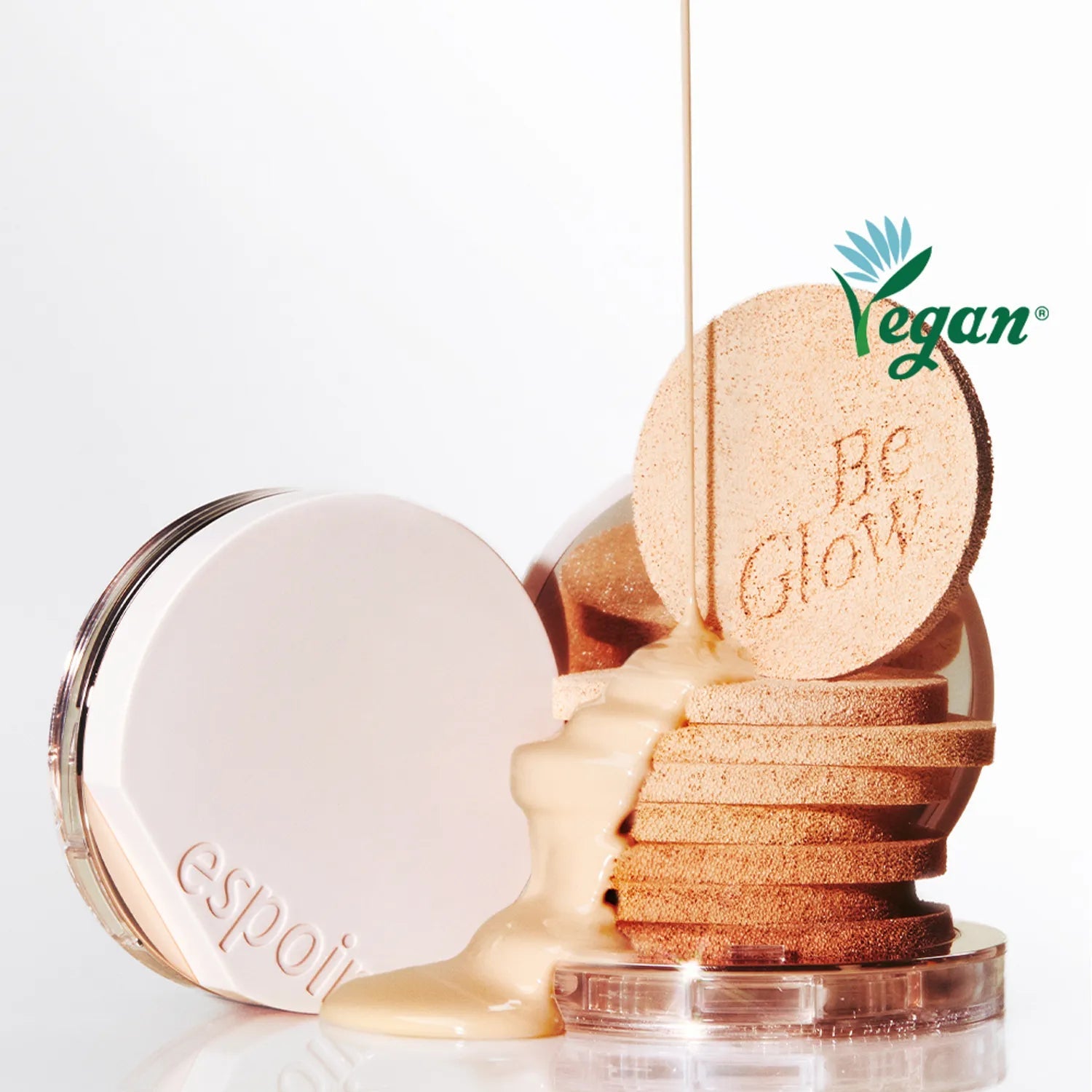 espoir Be Glow Volume Cushion Set (+Refill, Cheek Pink Icing)