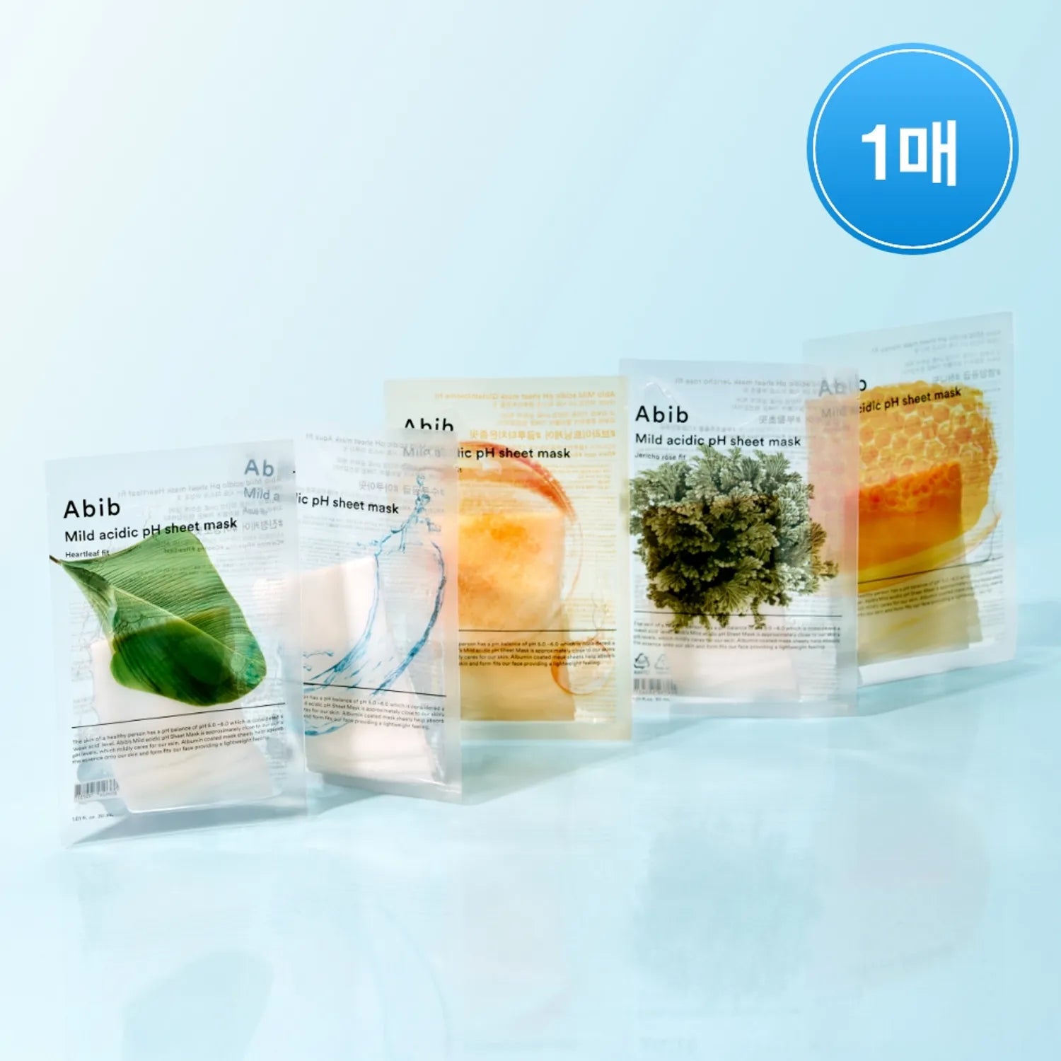 Abib Mild Acidic pH Sheet Mask (1 sheet) (5 Options)