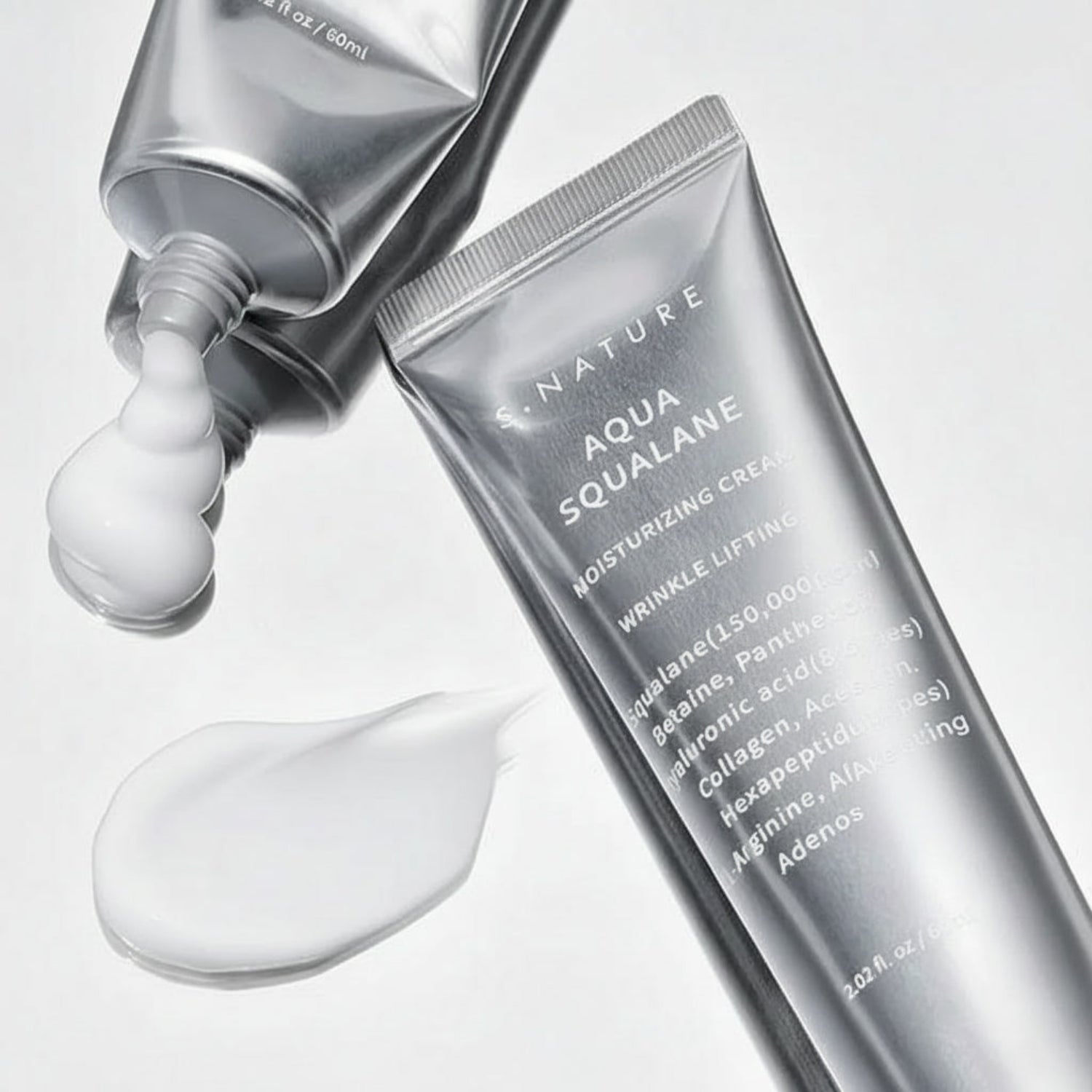 S.NATURE Aqua Squalane Moisturizing Cream 60ml Limited Set (+60ml+Serum 10ml)