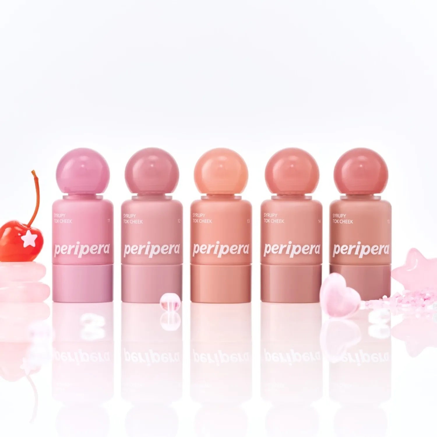 peripera Syrupy Tok Cheek Set (+Cap Cover) (Set/Single)  (10 Options)