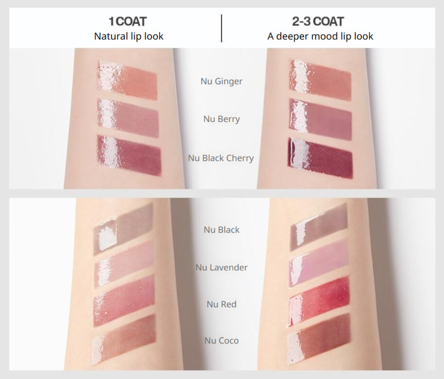 TWO SLASH FOUR Glaze Lip Changer (7 Options)