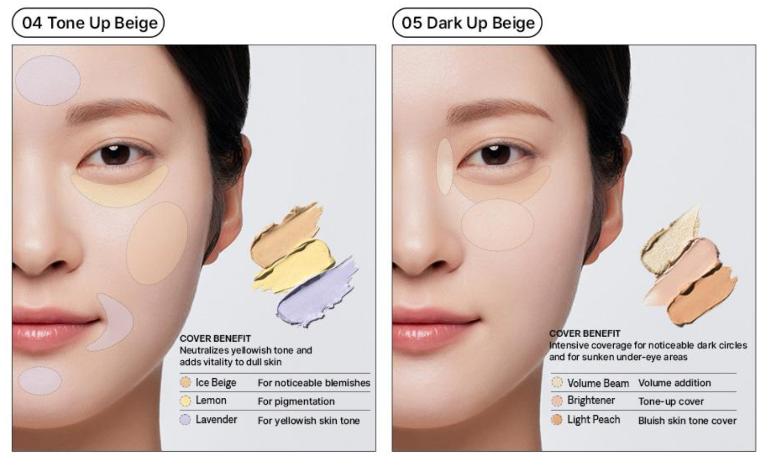 THE SAEM Cover Perfection Triple Pot Concealer (10 Options)