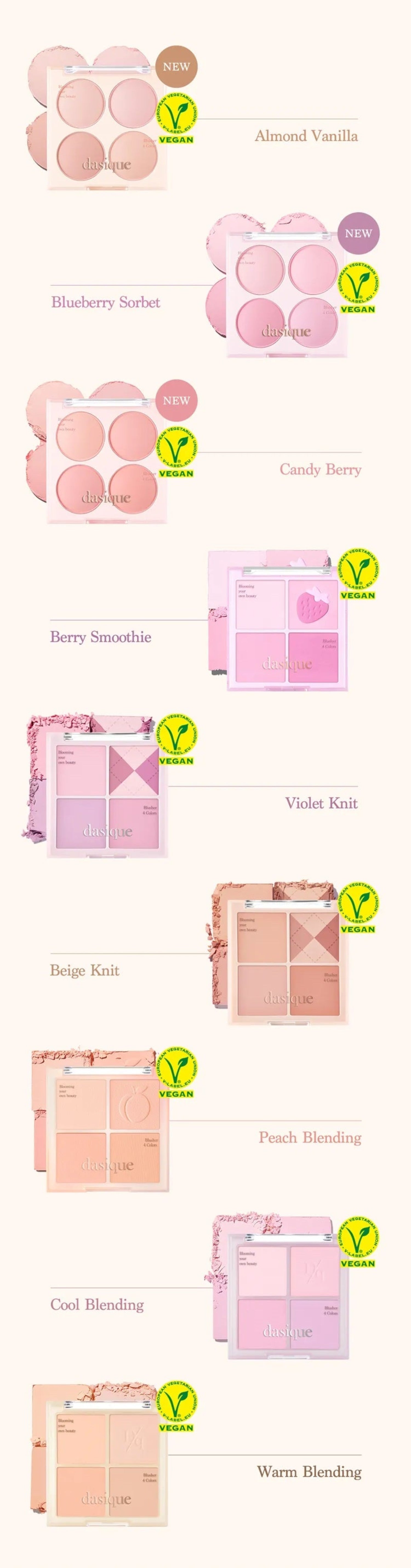 dasique Blending Mood Cheek (8 Options)