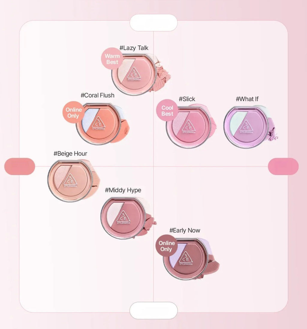 3CE Blushlighter 4.3g (7 Options)