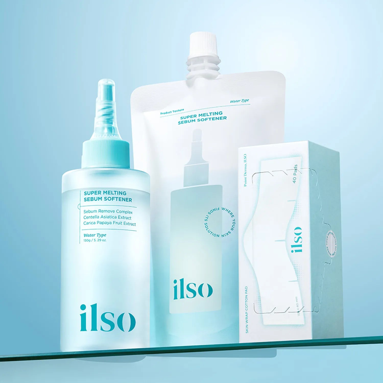 ilso Super Melting Sebum Softener 150ml (+ Refill 150ml +Cotton Pads 40P )