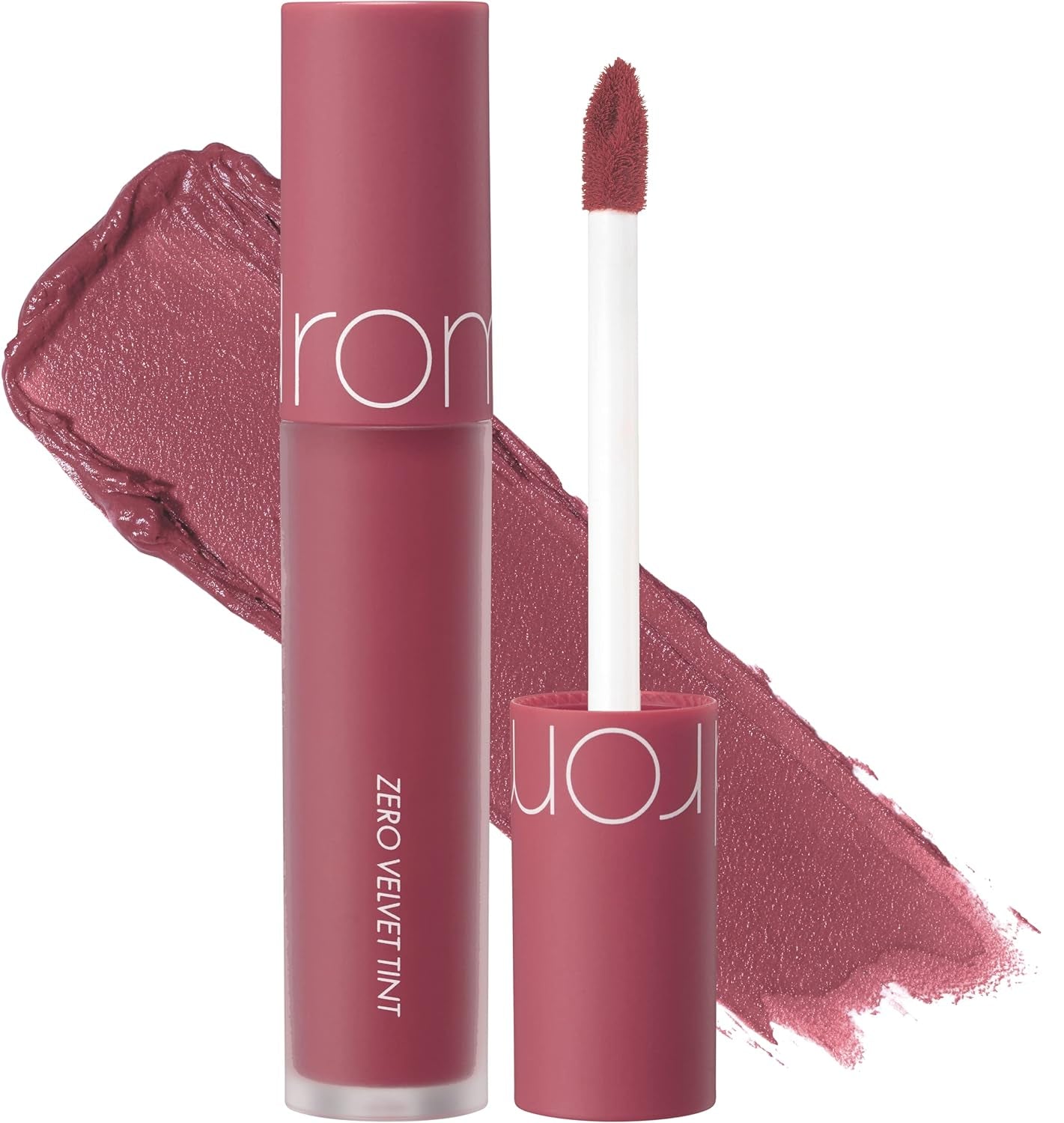 Rom&Nd Zero Velvet Tint 22 GRAIN NUDE, Velvety Matte Finish, Liquid Lip Tint, Long Lasting, Creamy, Non-Drying, Smudge-Proof, Richly Pigmented, Smooth Texture