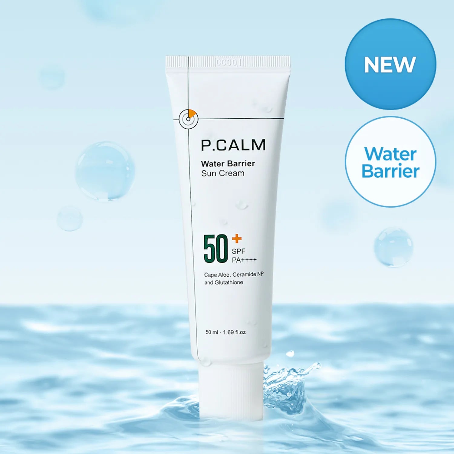 P.CALM Water Barrier Moisturizing Sun Cream 50ml