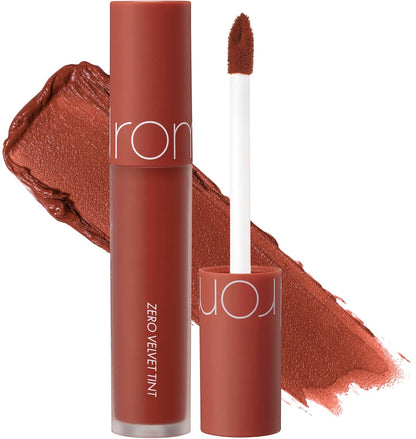 Rom&Nd Zero Velvet Tint 22 GRAIN NUDE, Velvety Matte Finish, Liquid Lip Tint, Long Lasting, Creamy, Non-Drying, Smudge-Proof, Richly Pigmented, Smooth Texture