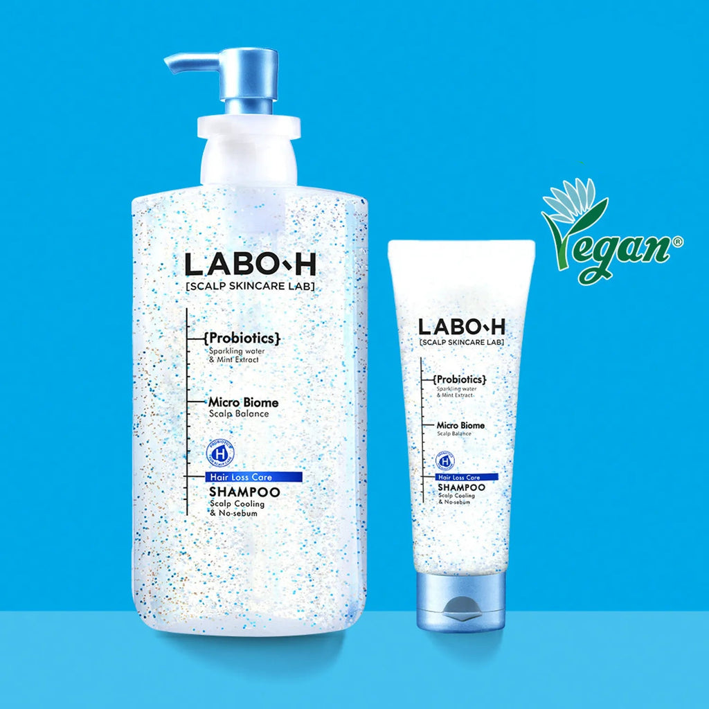 LABO-H Scalp Cooling & No Sebum Shampoo 750ml Set (+Shampoo 100ml)