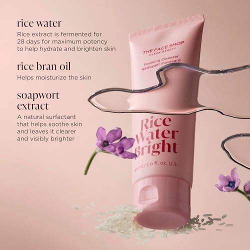 Rice Water Bright Foaming Facial Cleanser