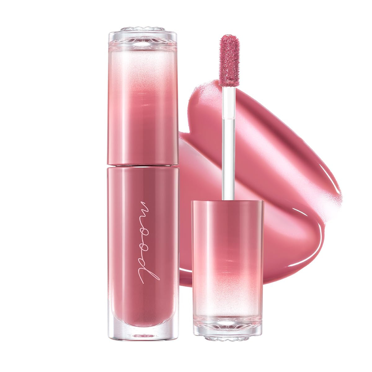 Peripera Ink Mood Glowy Tint, Lip-Plumping, Naturally Moisturizing, Lightweight, Glow-Boosting, Long-Lasting, Comfortable, Non-Sticky, Mask Friendly, No White Film (03 ROSE in MIND)