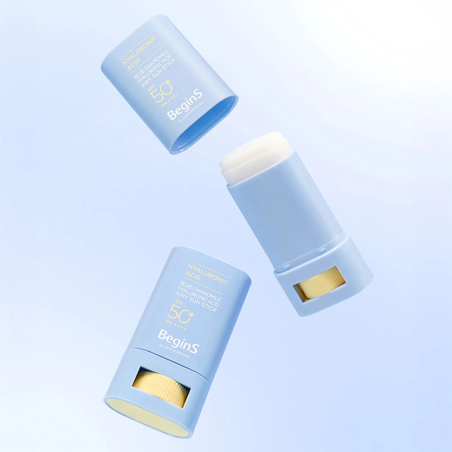 begins by JUNGSAEMMOOL Blue Chamomile Hyaluronic Acid Airy Sun Stick 15g