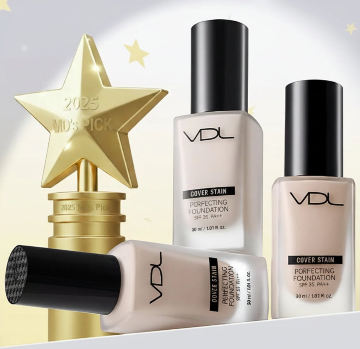 VDL Cover Stain Perfecting Foundation 30ml (SPF35, PA++) (7 Options)