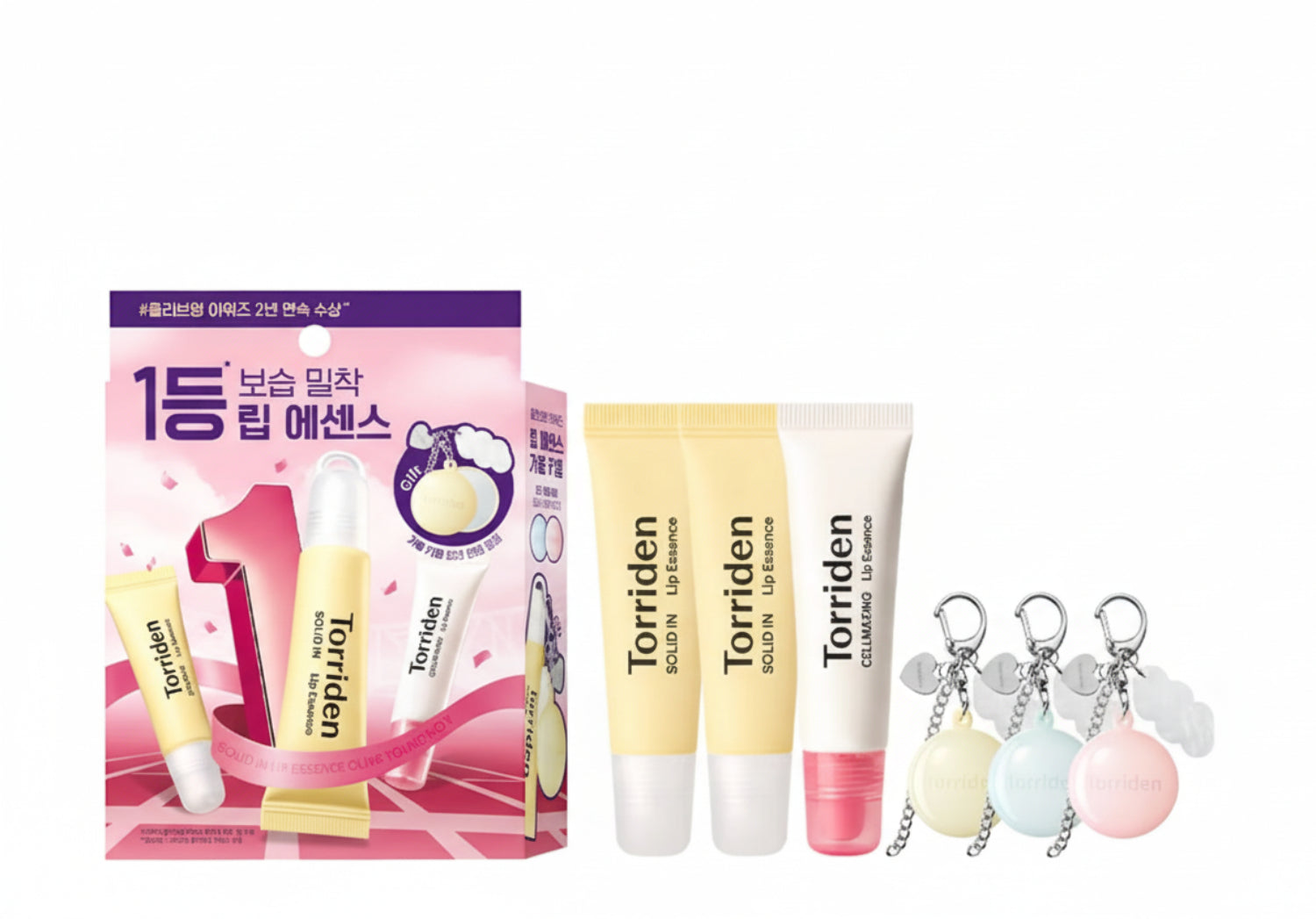Torriden Solid In Ceramide Lip Essence Double Pack (+Cellmazing Lip Essence 1ea, Keyring)