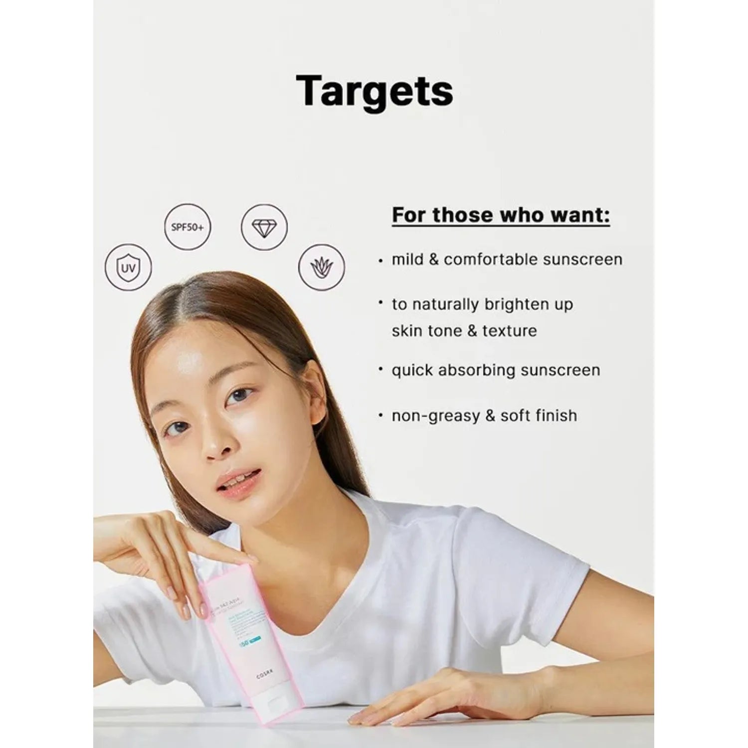 COSRX Aloe 54.2 Aqua Tone-Up Sunscreen SPF50+