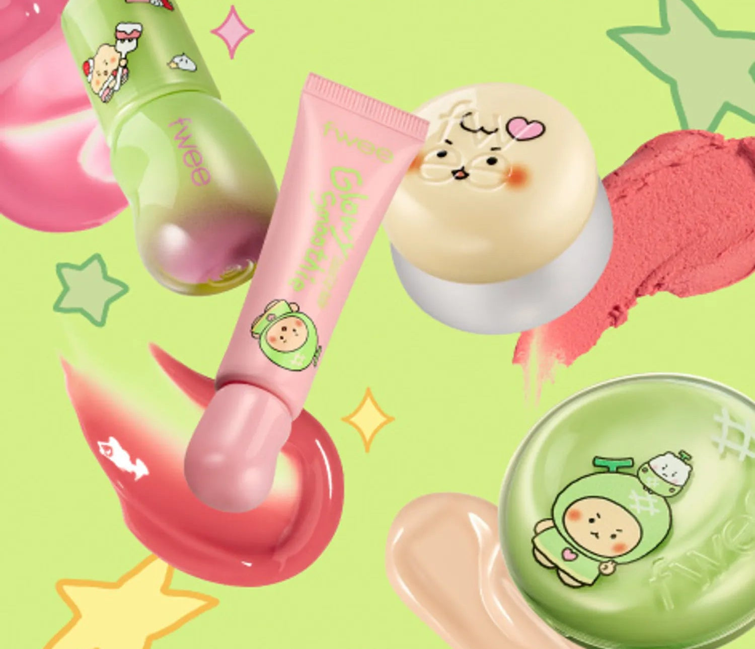 fwee Lip & Cheek Blurry Pudding Pot Set (+Pudding Pocket) (3 Options)