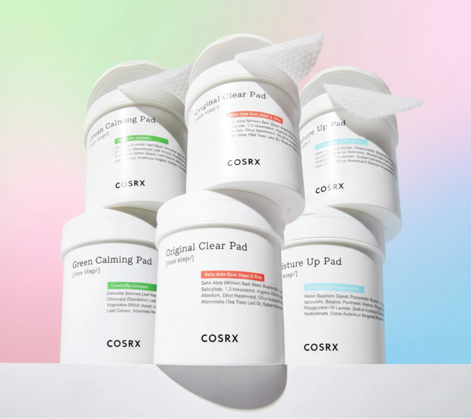 COSRX One Step Pad 90 Sheets Double Pack (3 Options)