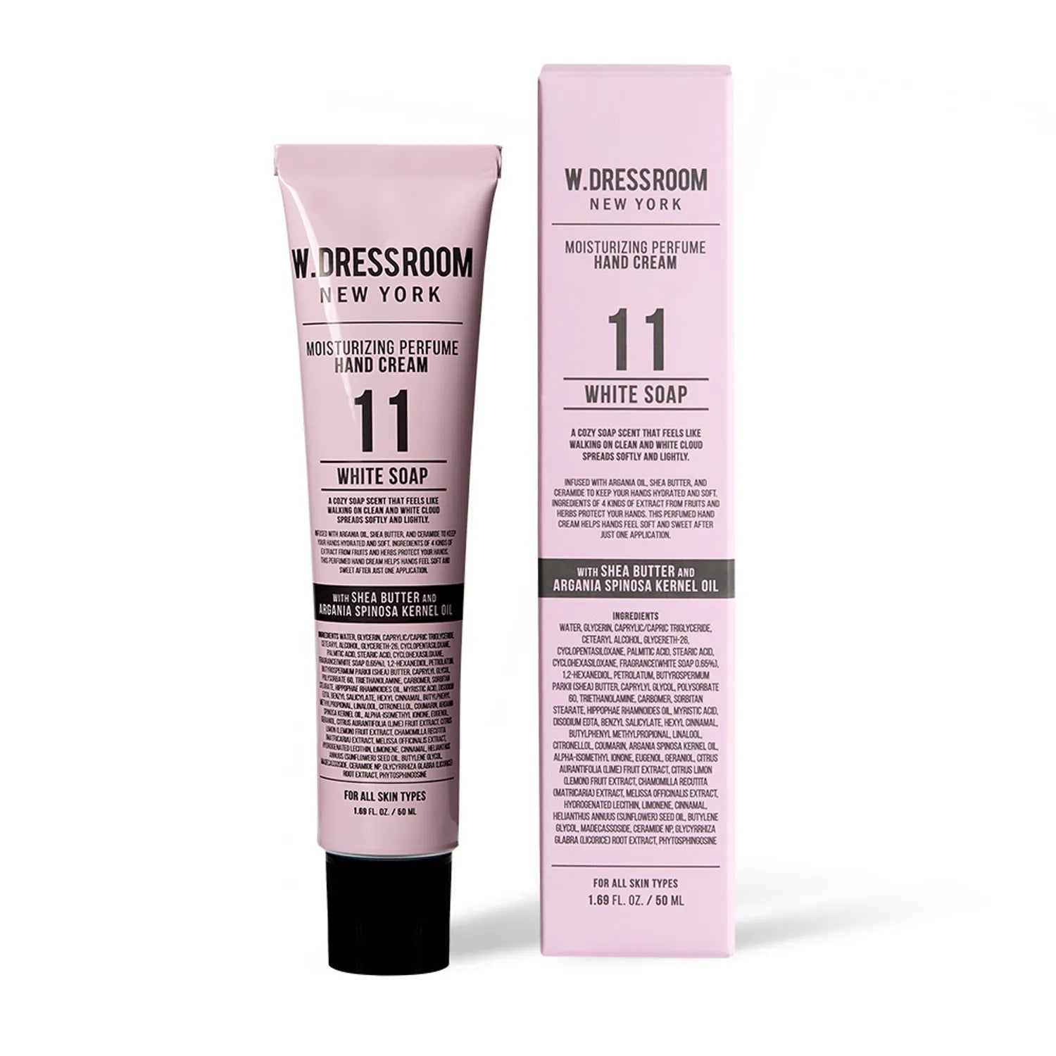 W.DRESSROOM Moisturizing Perfume Hand Cream 50g No.11 White Soap