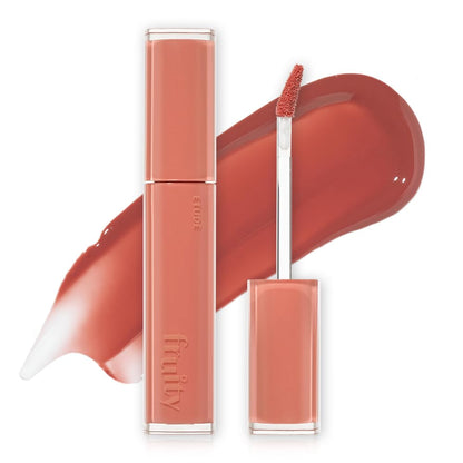 ETUDE Fruity Dewy Tint 02 Fig Parfait | Vegan Lip Stain with Only Essential Ingredients | Transparent Watercolor Lip Stain for Clear and Shimmering Finish