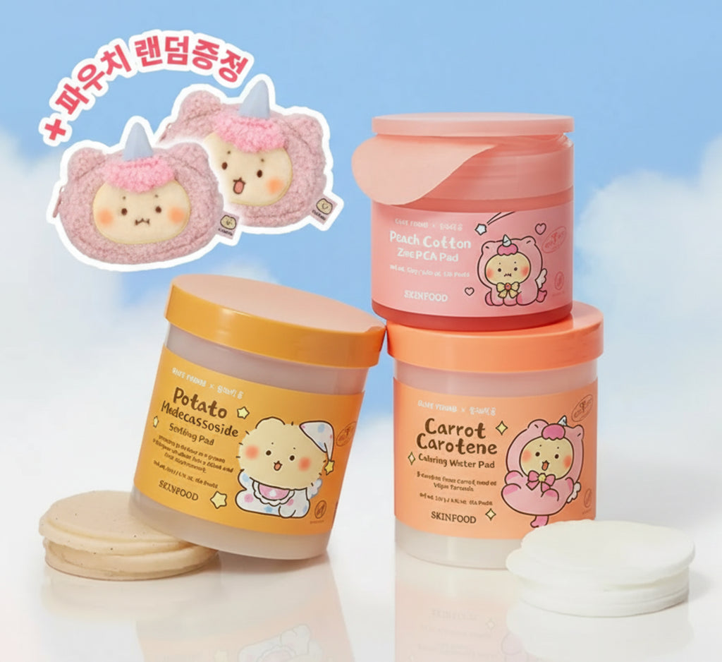 SKINFOOD Pad Double Pack (+mangomee Face Pouch)