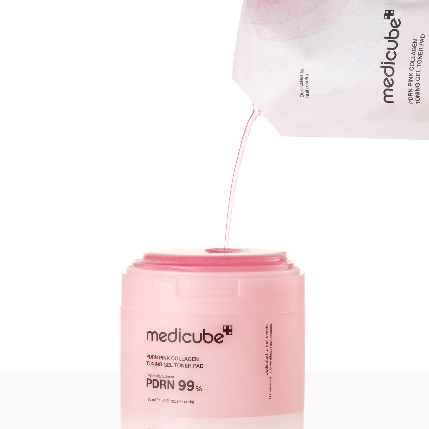 medicube PDRN Pink Collagen Toning Gel Toner Pad 70P Set (+10P)
