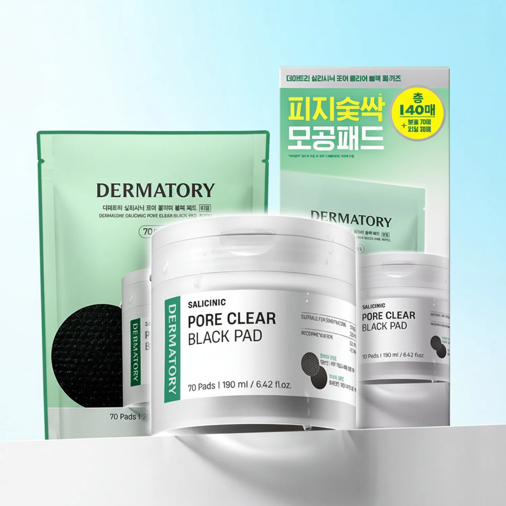 Dermatory Salicinic Pore Clear Black Pad 70P Set (+Refill 70P)