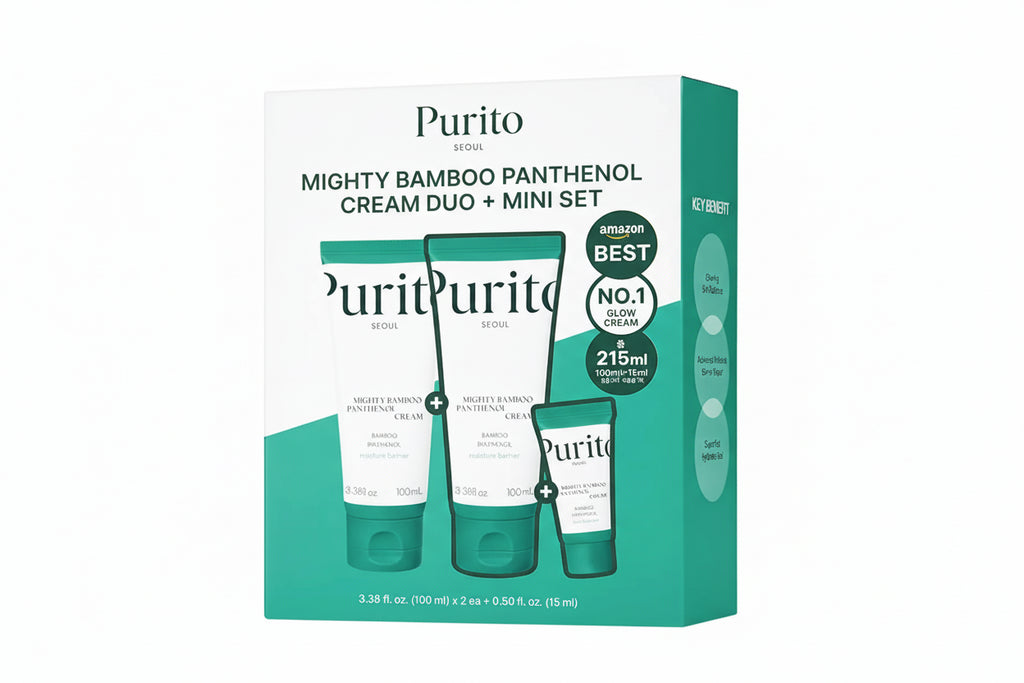 Purito Seoul Mighty Bamboo Panthenol Cream 100ml Duo Set (+15ml)