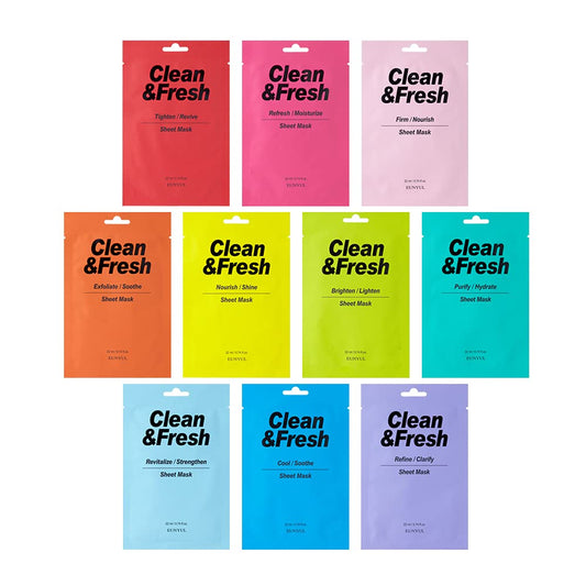 Clean & Fresh Sheet Mask PACK OF 10