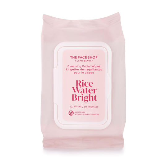 Rice Water Vegan Disposable Makeup Remover Wipes