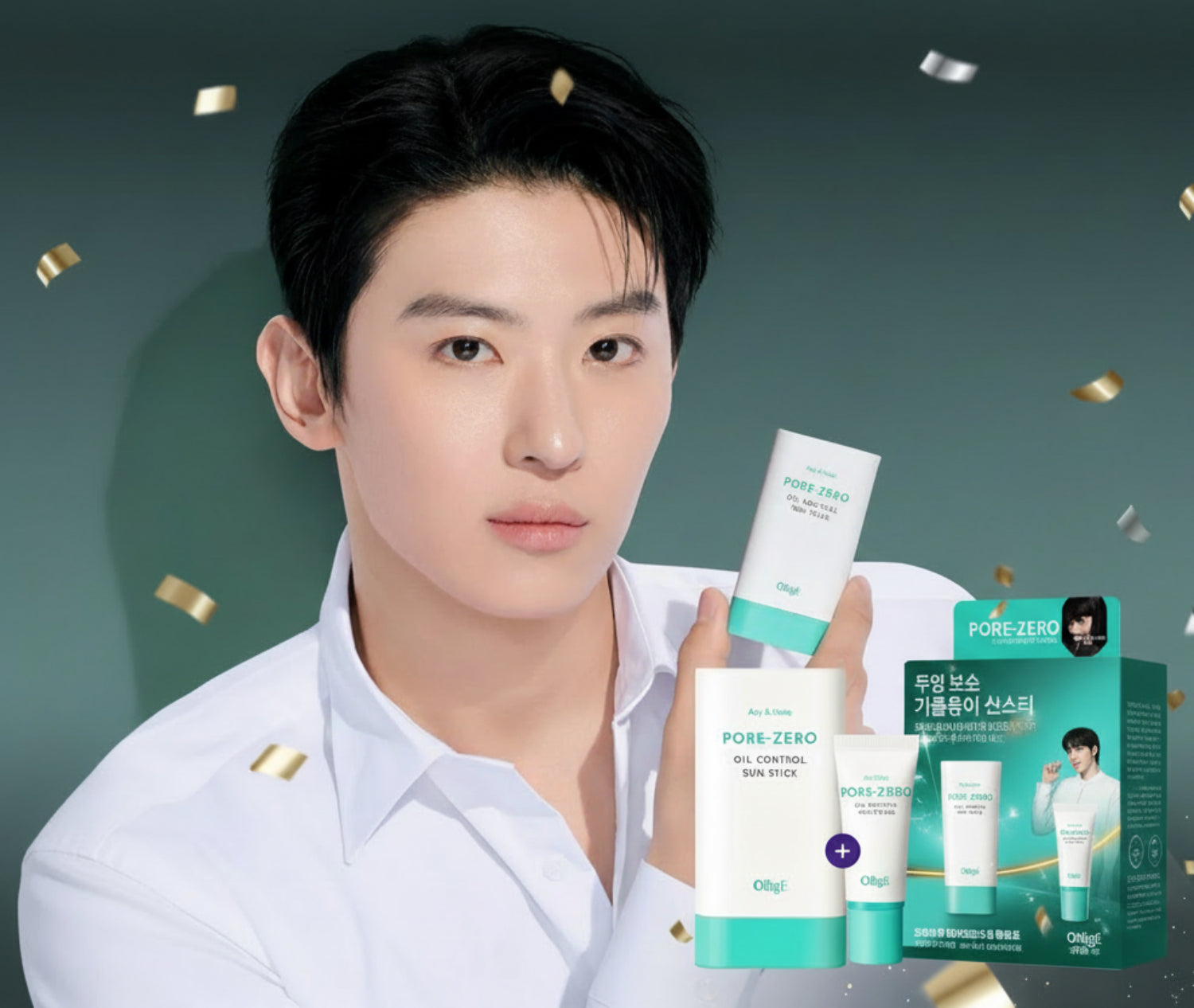 OBgE Pore-Zero Oil Control Sun Stick 18g Limited Set (+Sun Cram 20ml)