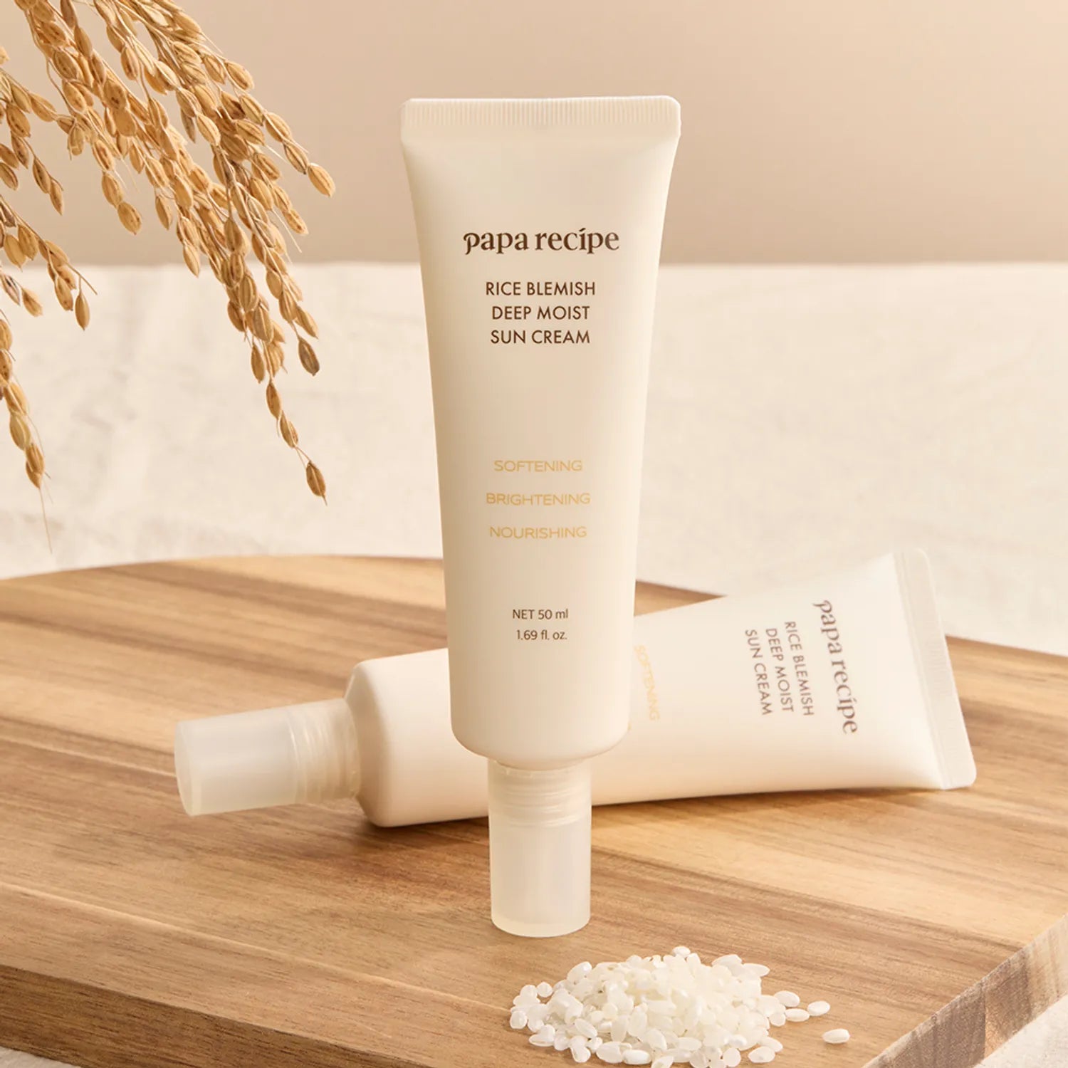 papa recipe Rice Blemish Deep Moist Sun Cream 50ml Double Pack