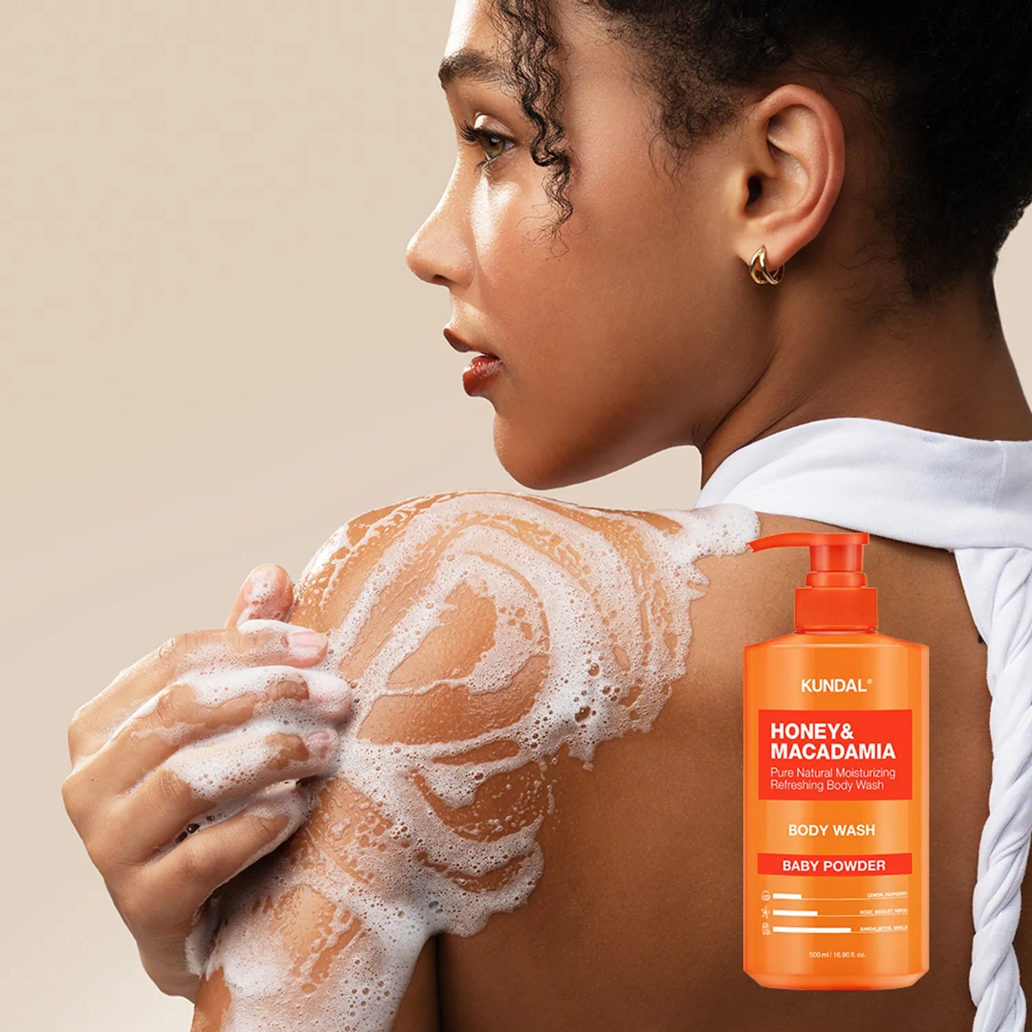 KUNDAL Honey & Macadamia Natural Body Wash 500ml (3 Options)