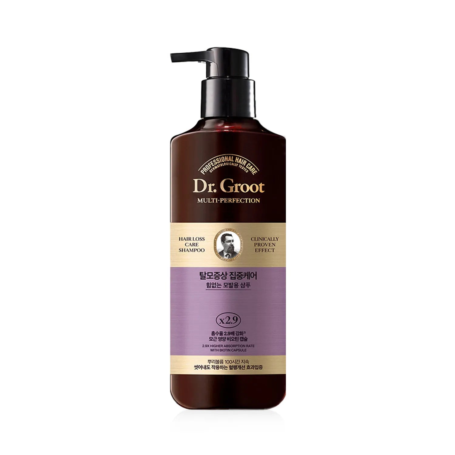 Dr. Groot Hair Care Shampoo For Thinning & Weak Hair 400ml Set (+Treatment 100ml)