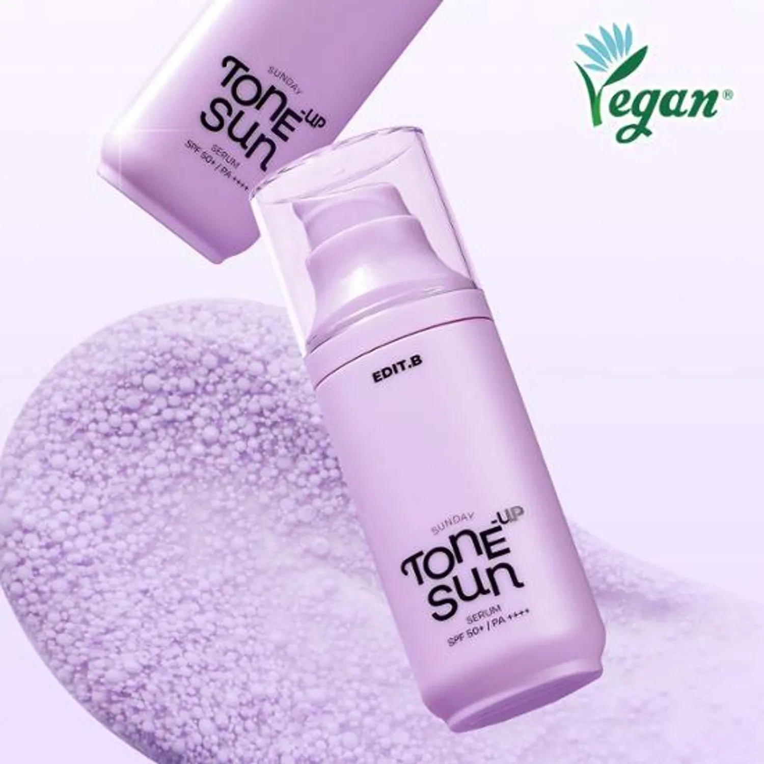 EDIT.B Sunday Tone Up Sun Serum #Purple 55ml SPF50+ PA++++