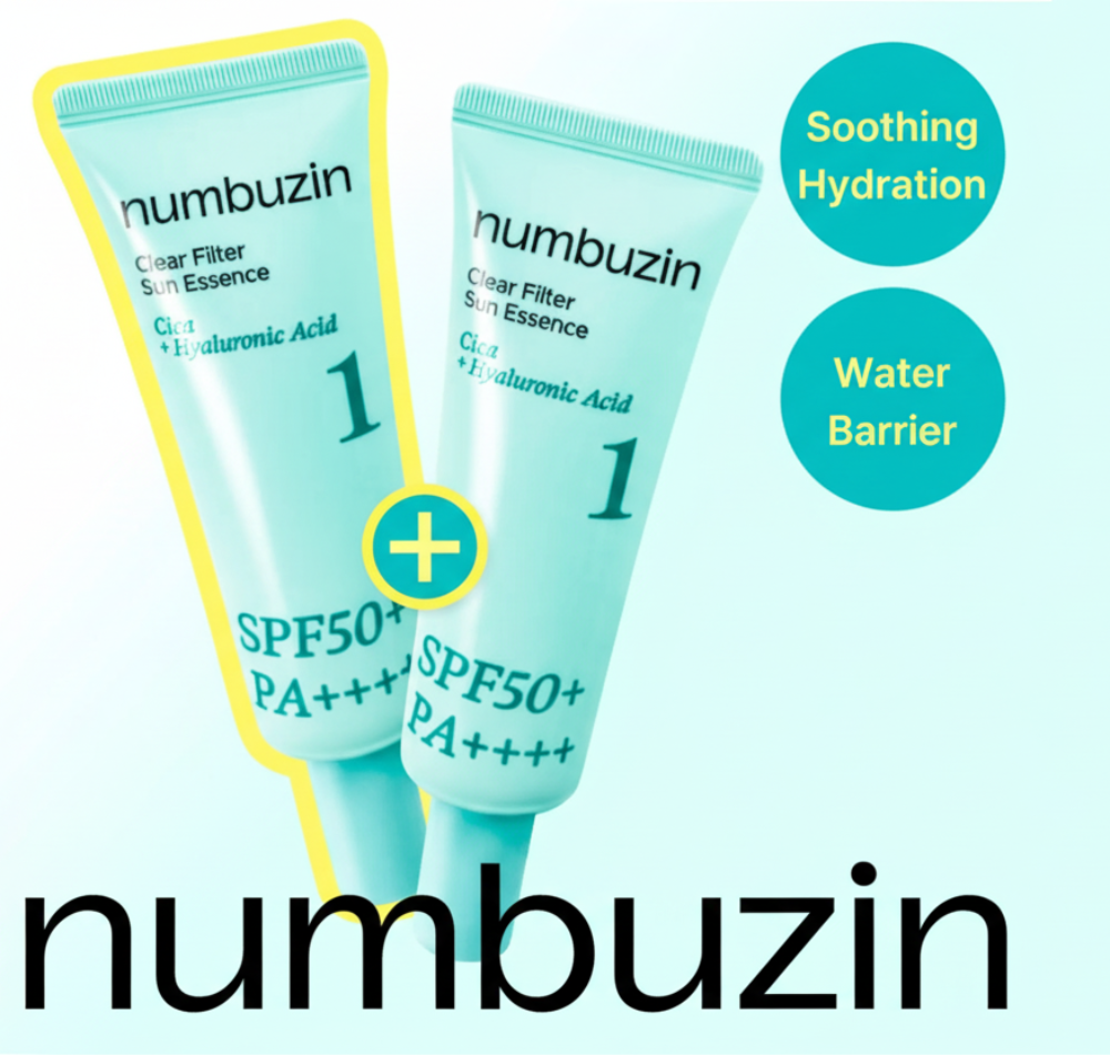 numbuzin No. 1 Clear Filter Sun Essence SPF50+ PA++++ 50mL + 50mL Duo Set