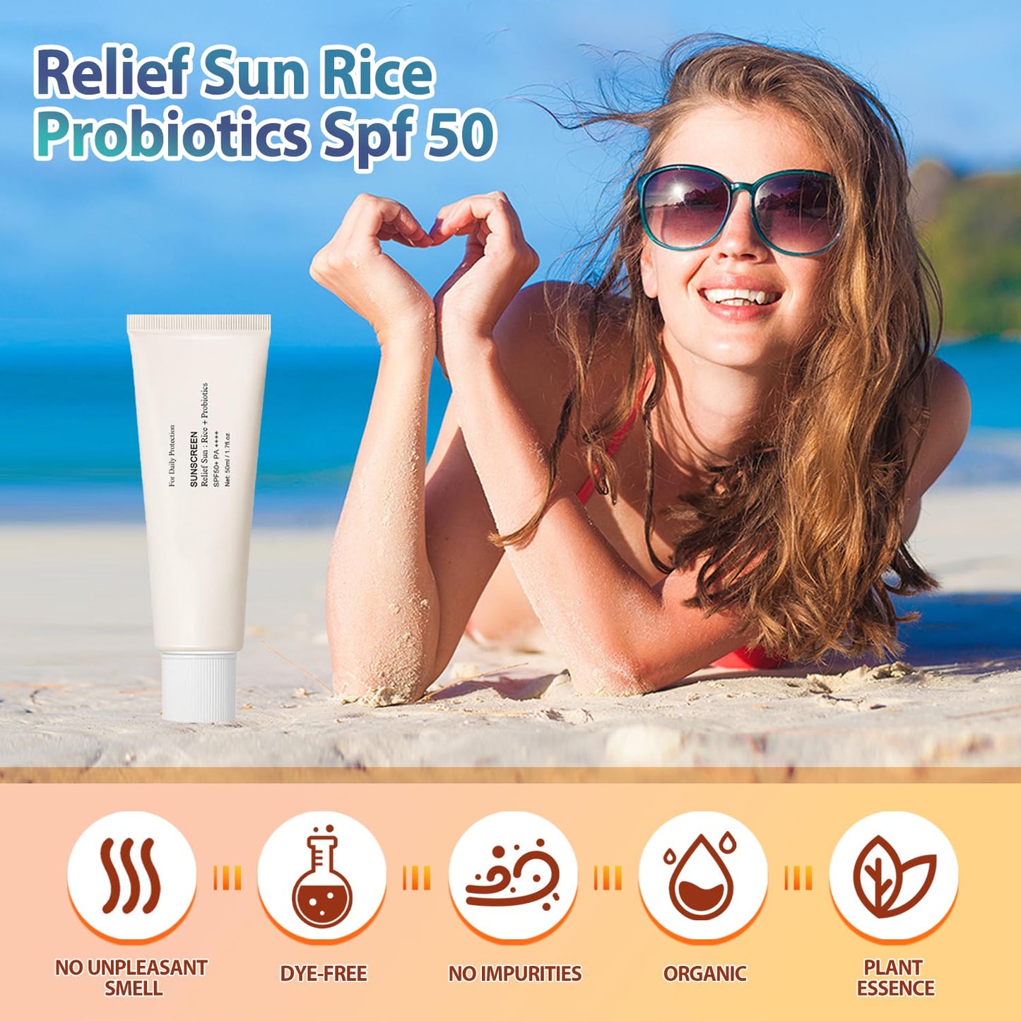 Relief Sun Organic Sunscreen SPF 50