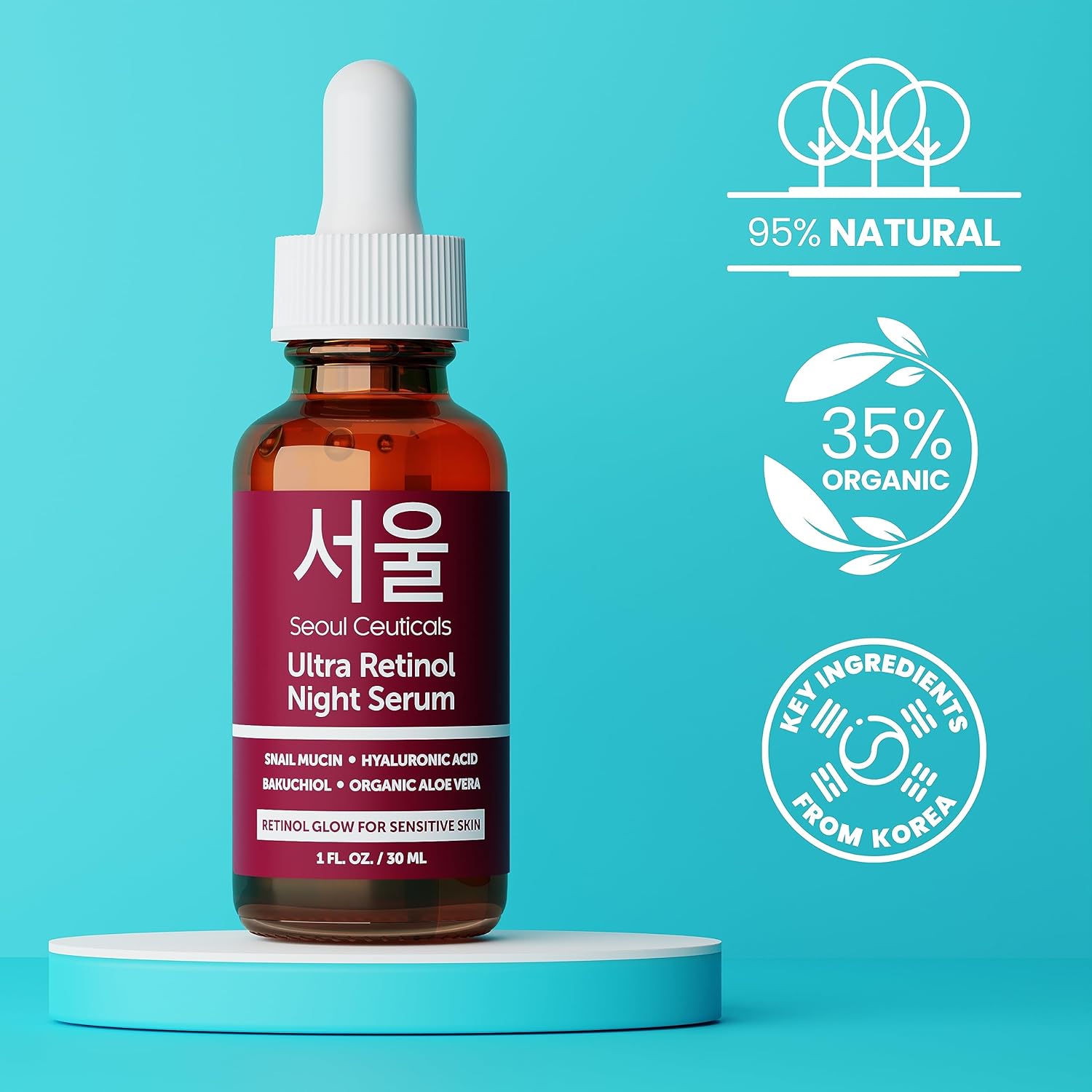 SeoulCeuticals 1% Retinol + 97.5% Snail MucinNight Serum